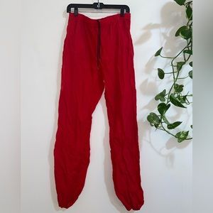 Red Marlboro windbreaker pants